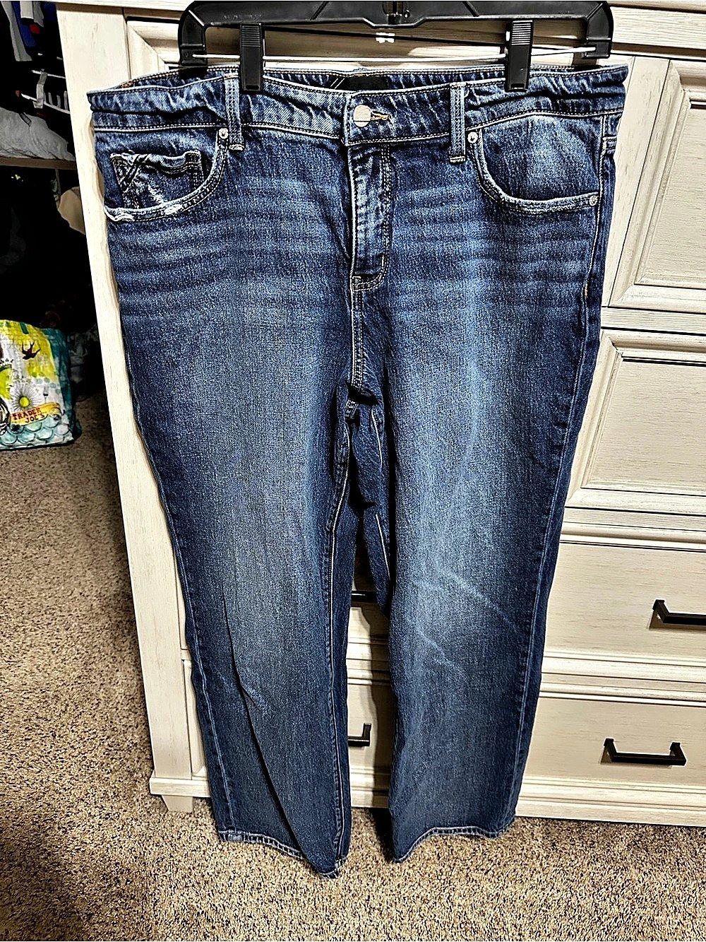 BUCKLE BLACK Shaping & Smoothing Straight Leg Blue Jeans